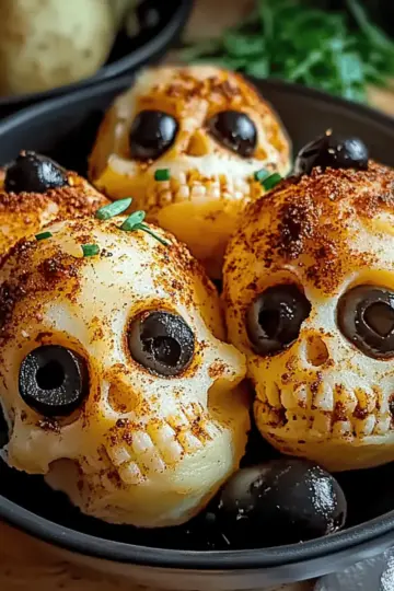 Spooky Skull Potatoes