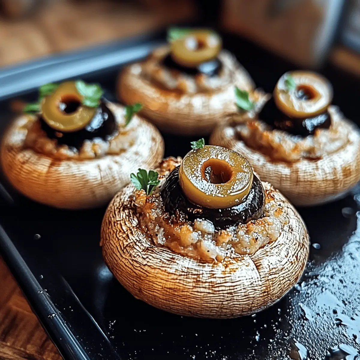Stuffed Mushroom Eyeballs