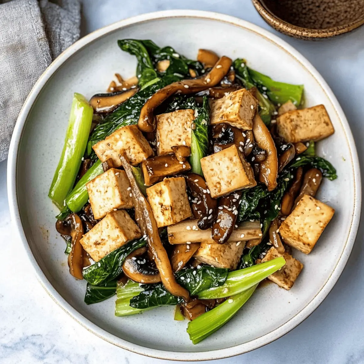 Tofu and Mushroom Stir Fry