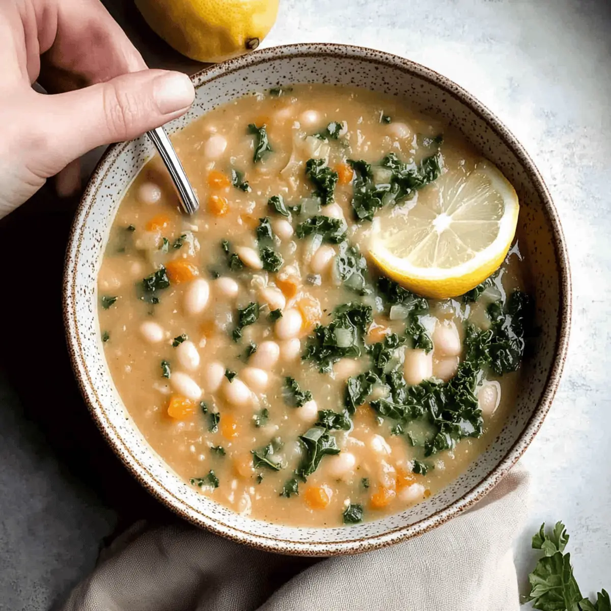 White Bean Soup with Kale