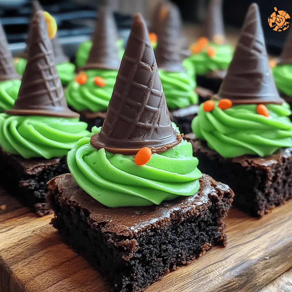 Wicked Witch Hat Brownies