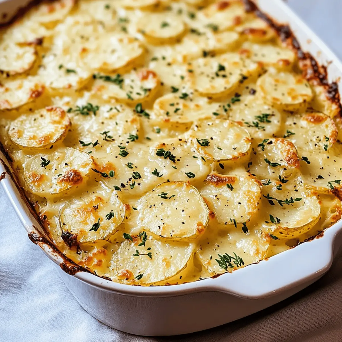 Cheesy Garlic Scalloped Potatoes
