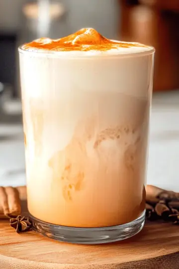 Iced Pumpkin Cream Chai Tea Latte