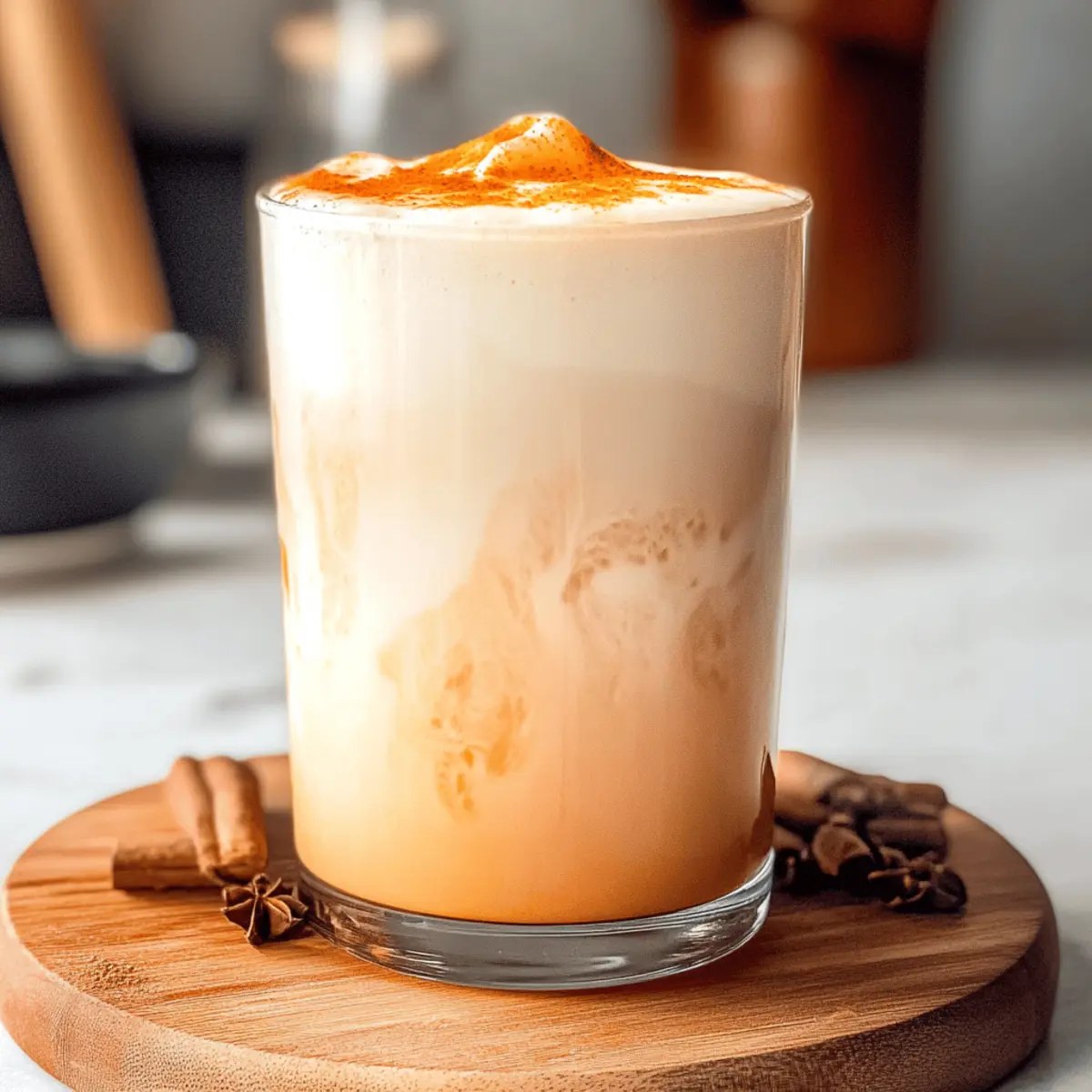 Iced Pumpkin Cream Chai Tea Latte