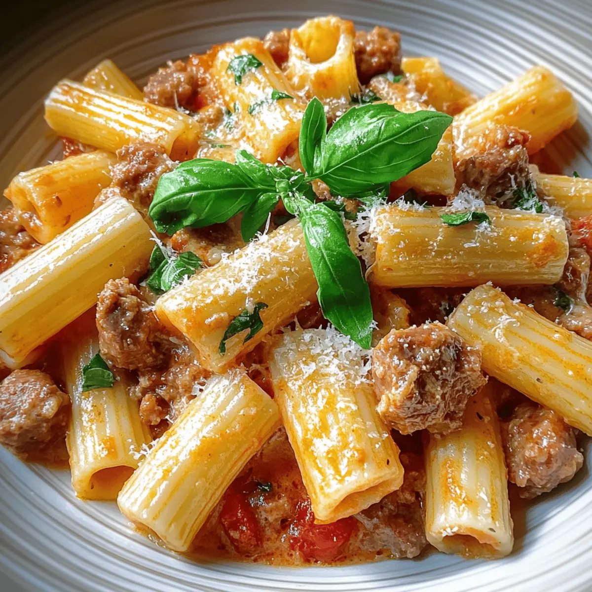 Creamy Italian Sausage Rigatoni