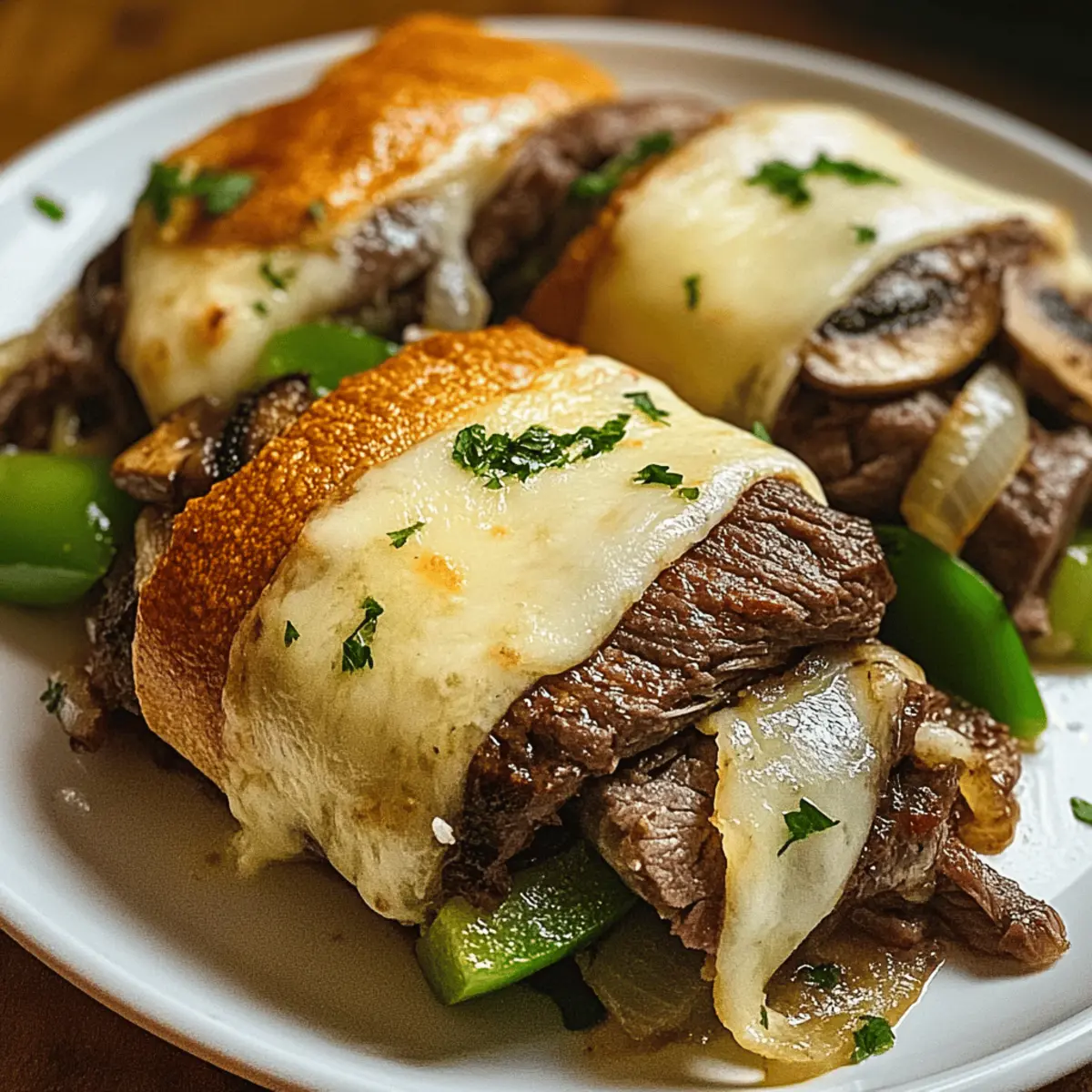 Keto Philly Cheesesteak Roll Ups