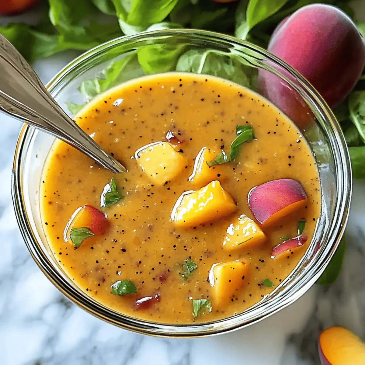 Peach Honey Dijon Balsamic Vinaigrette