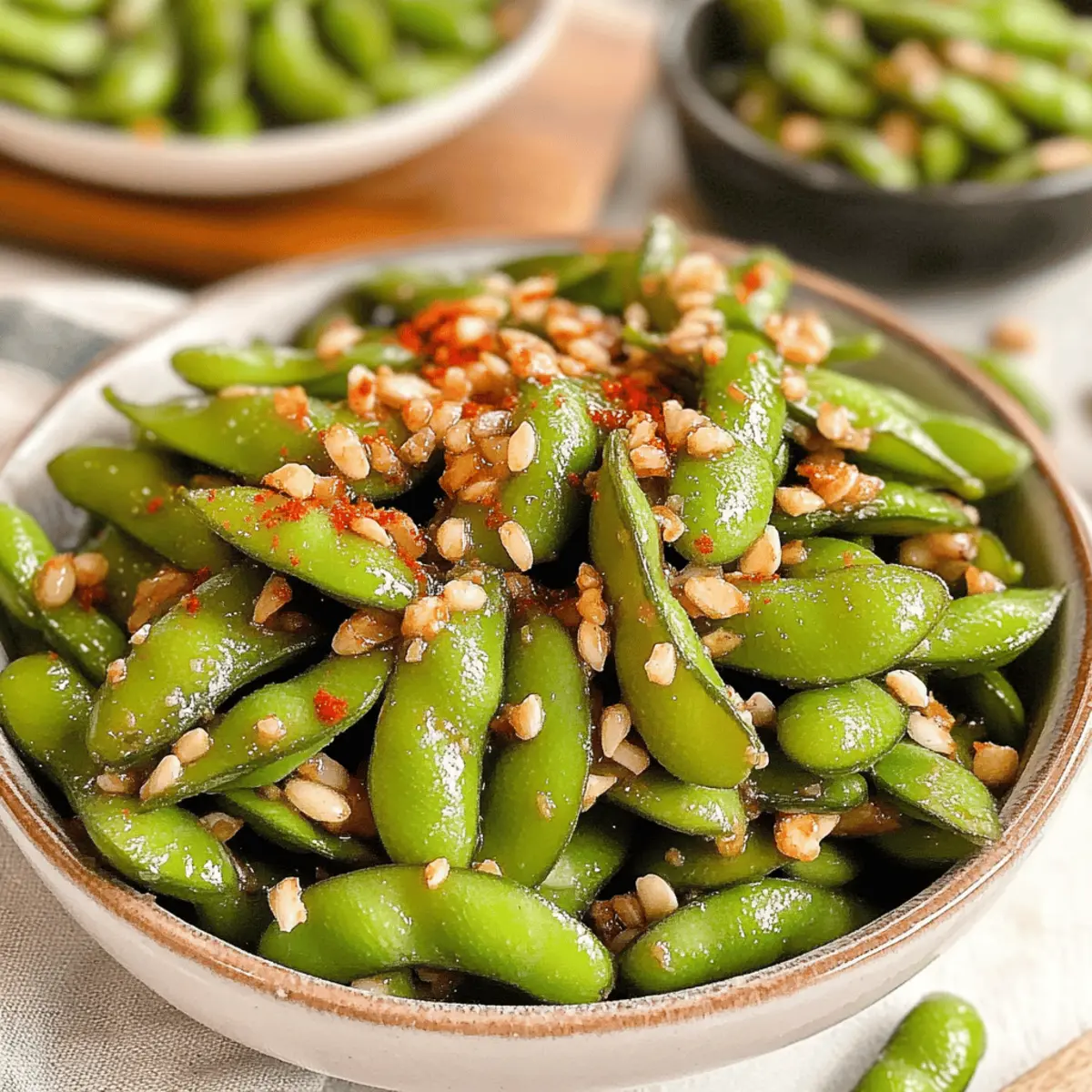 High-Protein Garlic Edamame