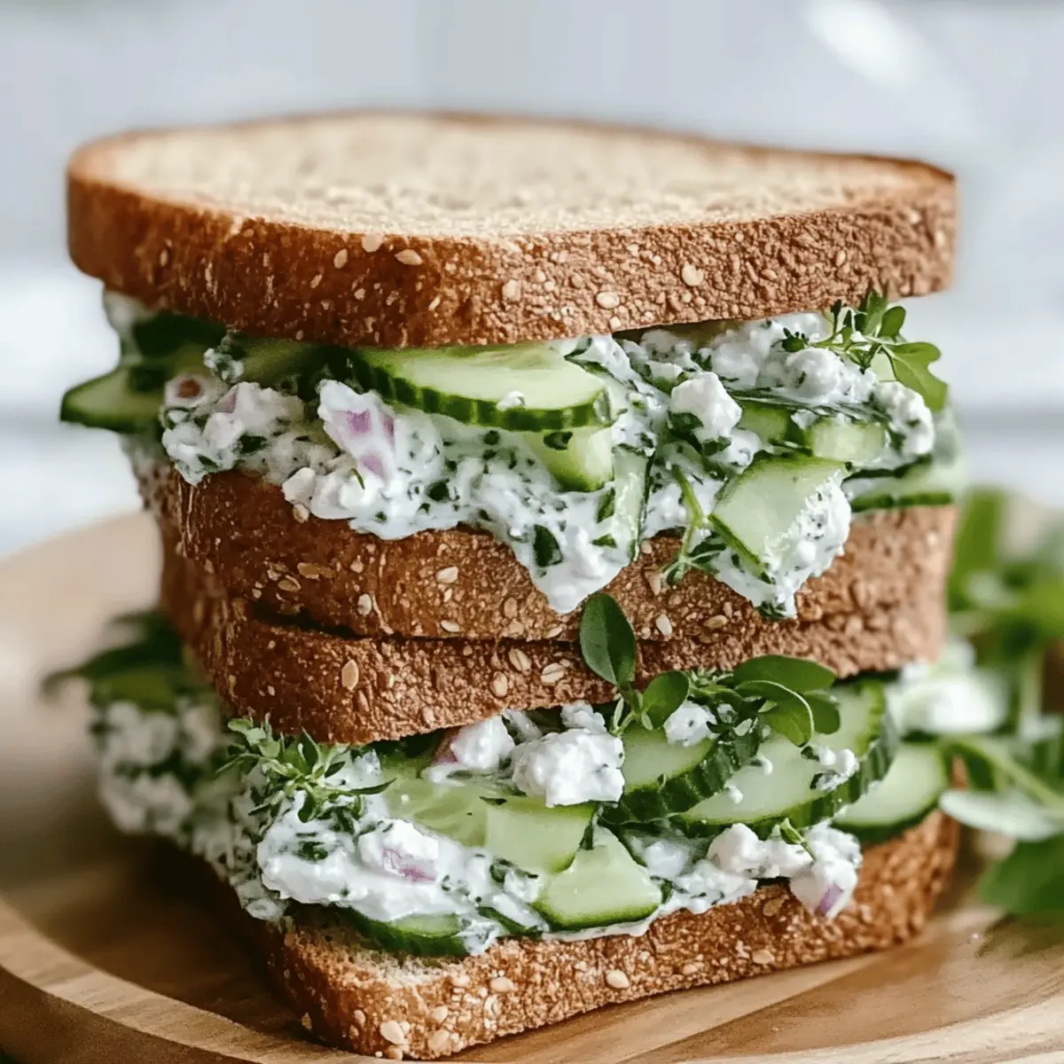 Easy Cucumber Salad Sandwiches
