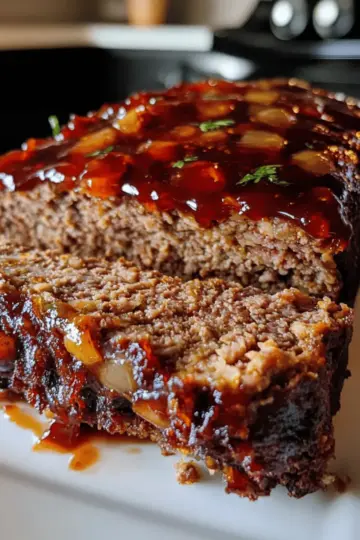 Vintage Meatloaf with Sweet & Spicy Glaze