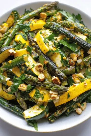 Grilled Zucchini & Asparagus Salad