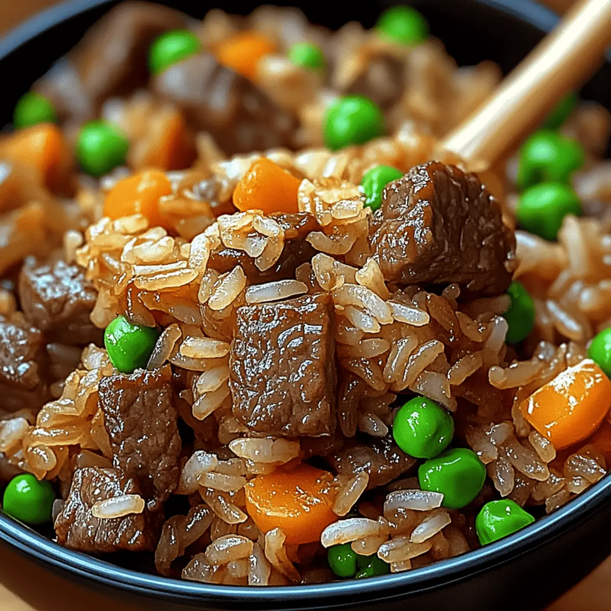 Onion Beef Fried Rice