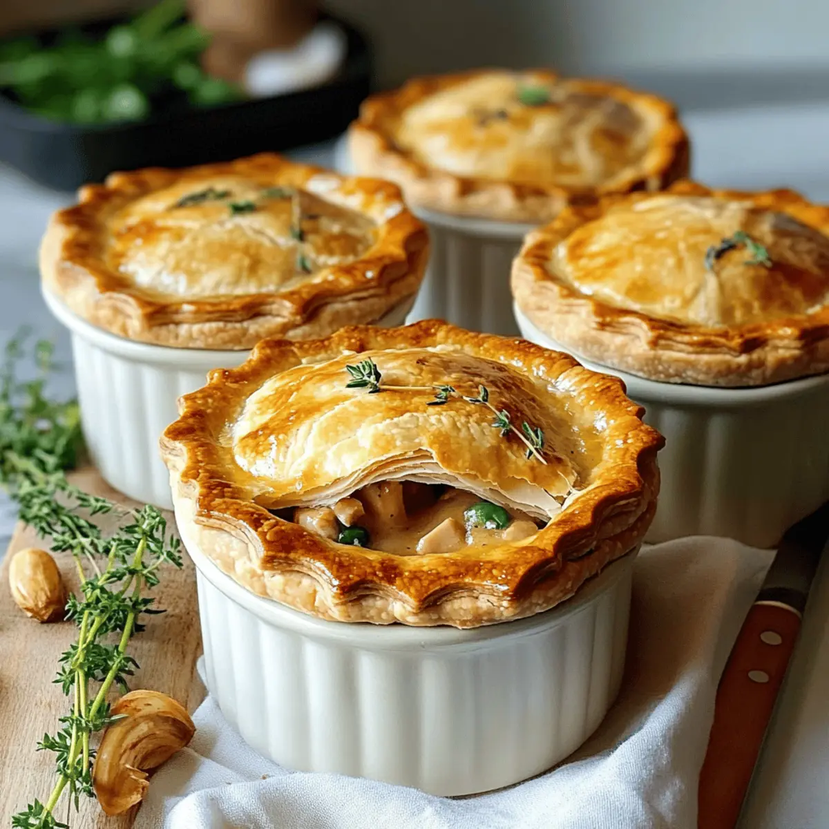 Creamy Turkey Pot Mini Pies