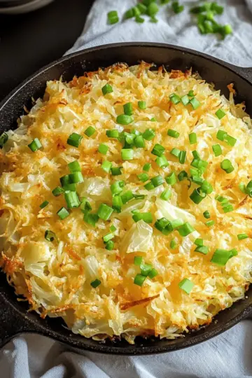 Irish Cheddar Cabbage Hash Brown Skillet