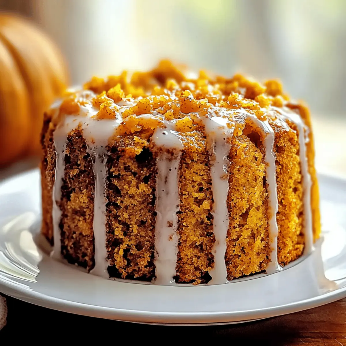 Autumn Pumpkin Honey Bun Cake