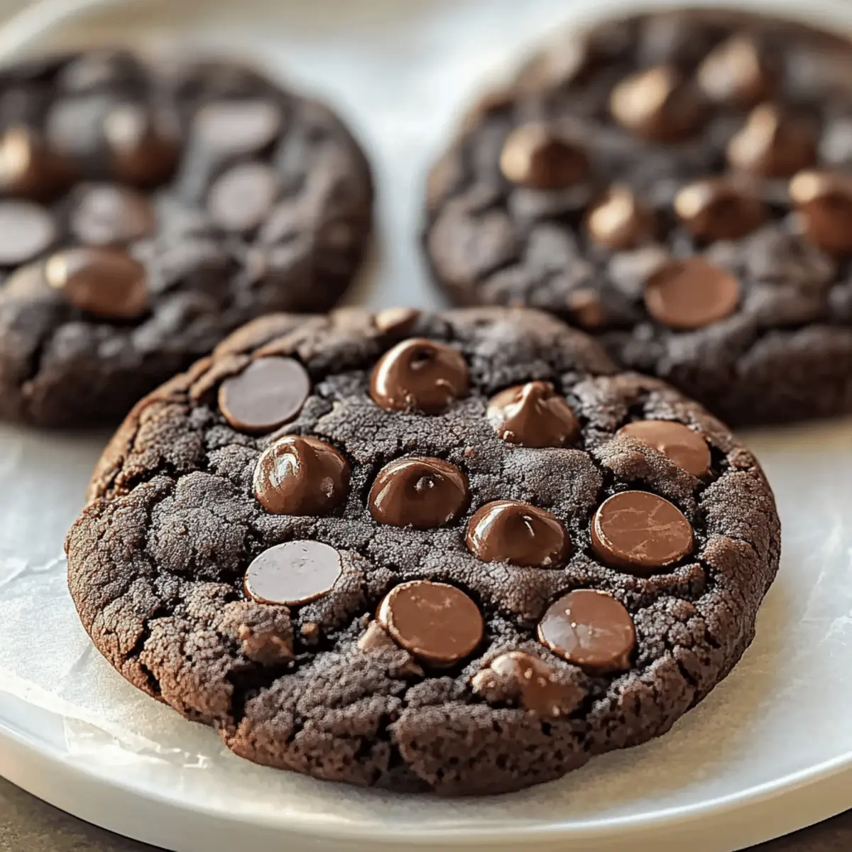 Double Chocolate Vegan Black Bean Cookies
