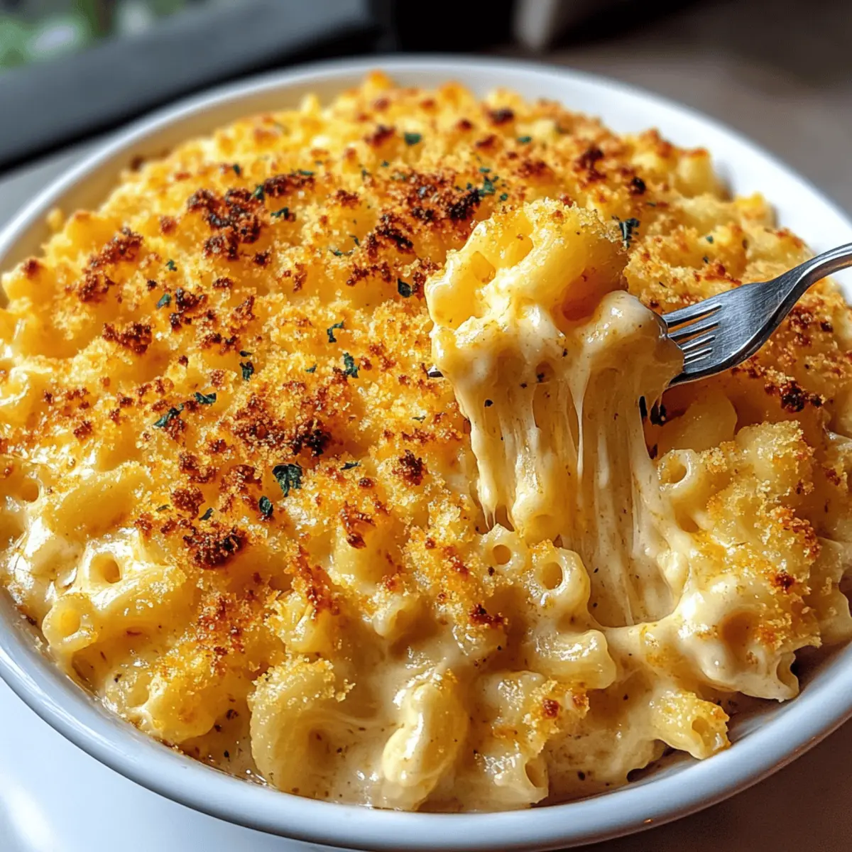Creamy Baked Cheddar Mac-and-Cheese