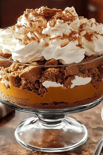 Pumpkin Butterscotch Gingerbread Trifle