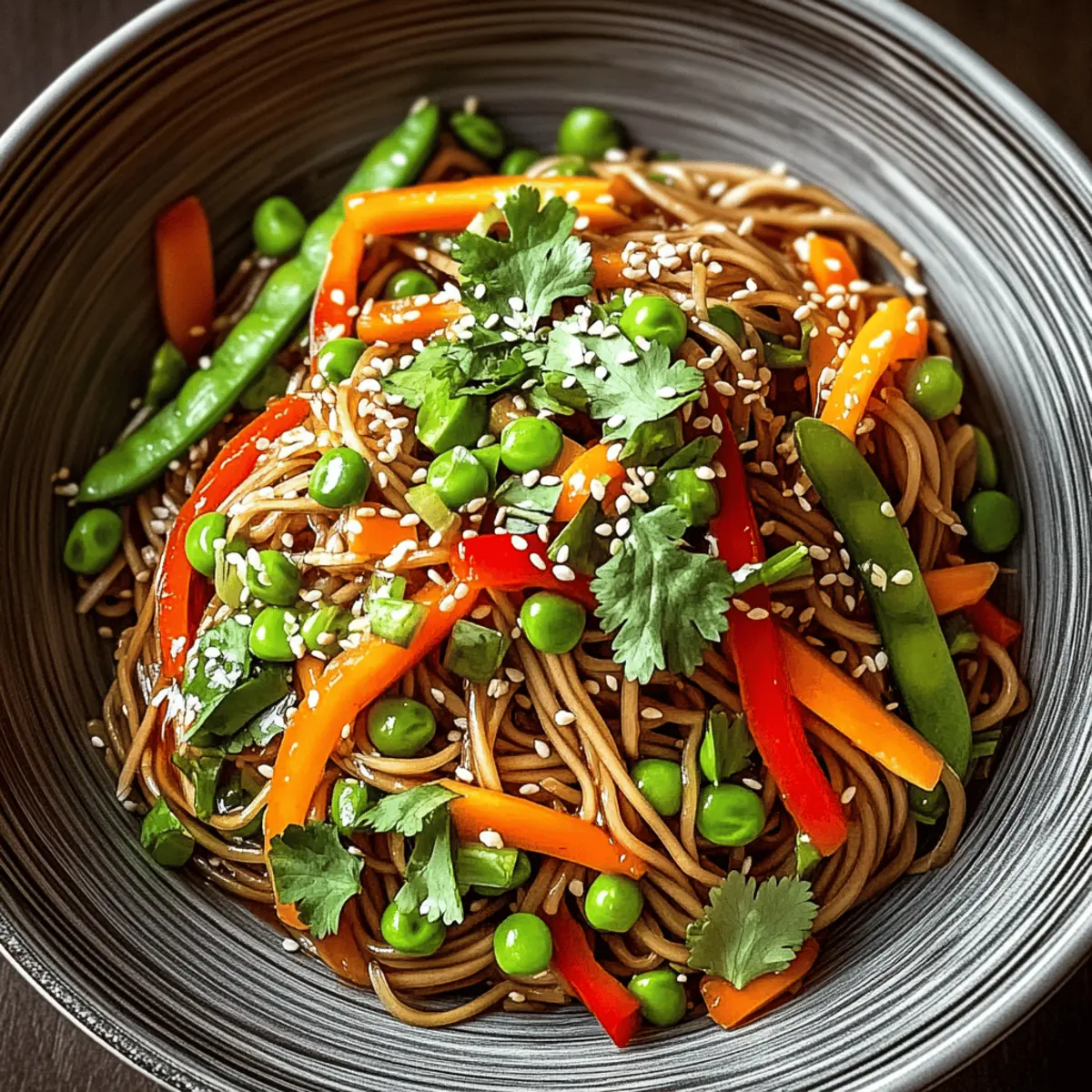Cold Teriyaki Noodles Salad