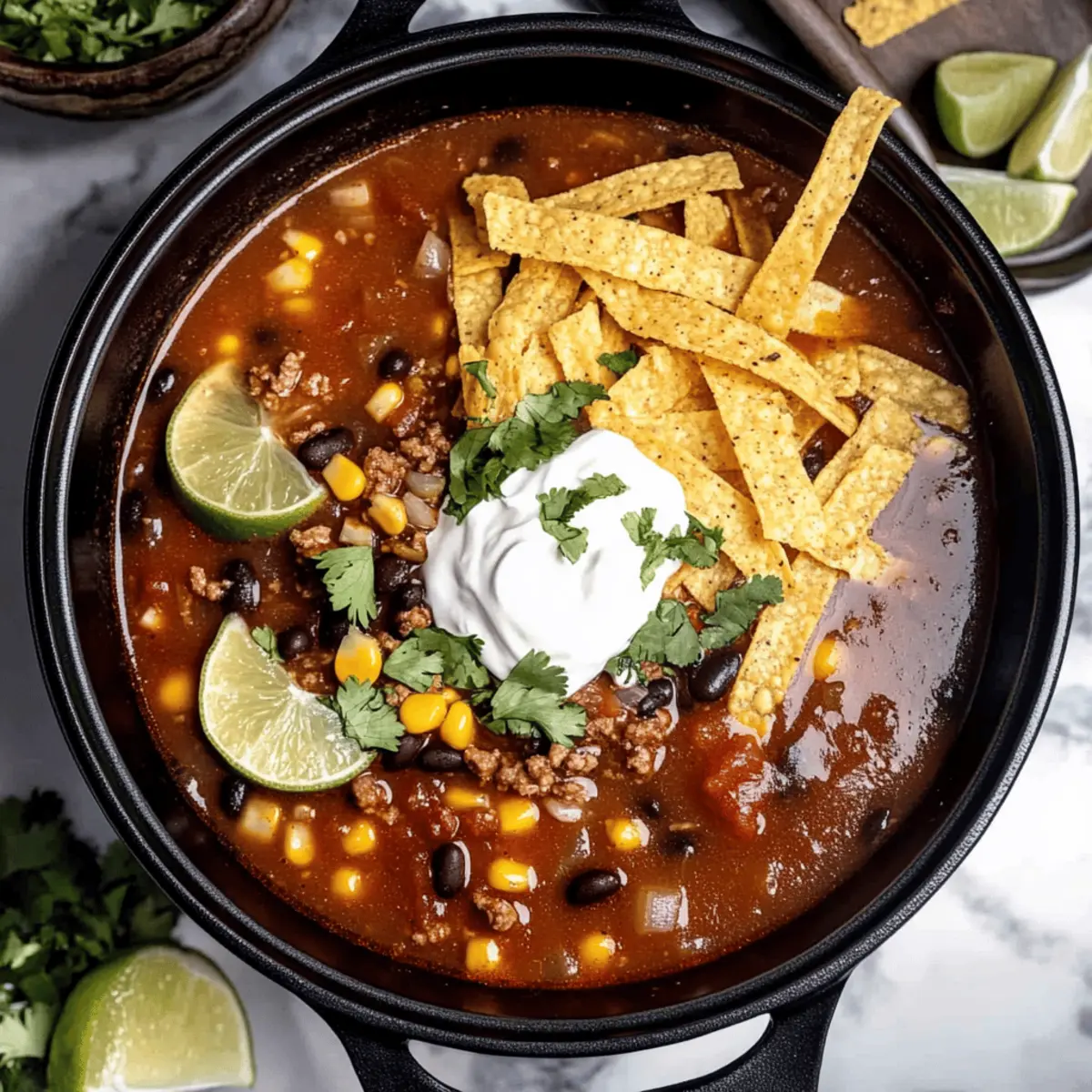 Beef Taco Soup