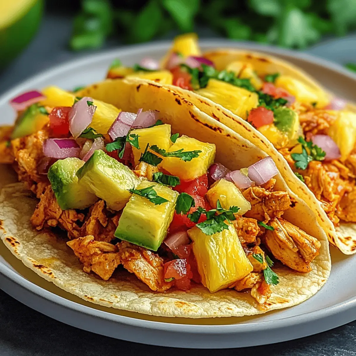 Pineapple Chicken Tacos