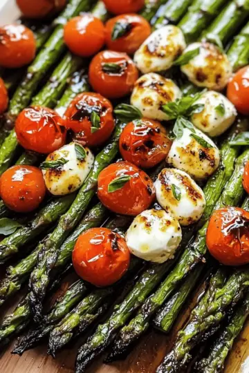 Caprese Roasted Asparagus
