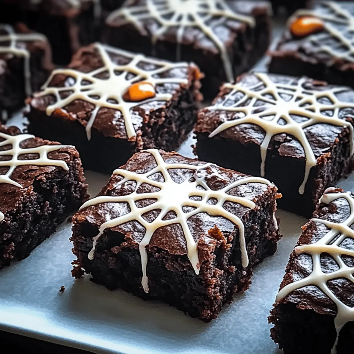 Spooky Spider Web Halloween Brownies Recipe to Wow Guests