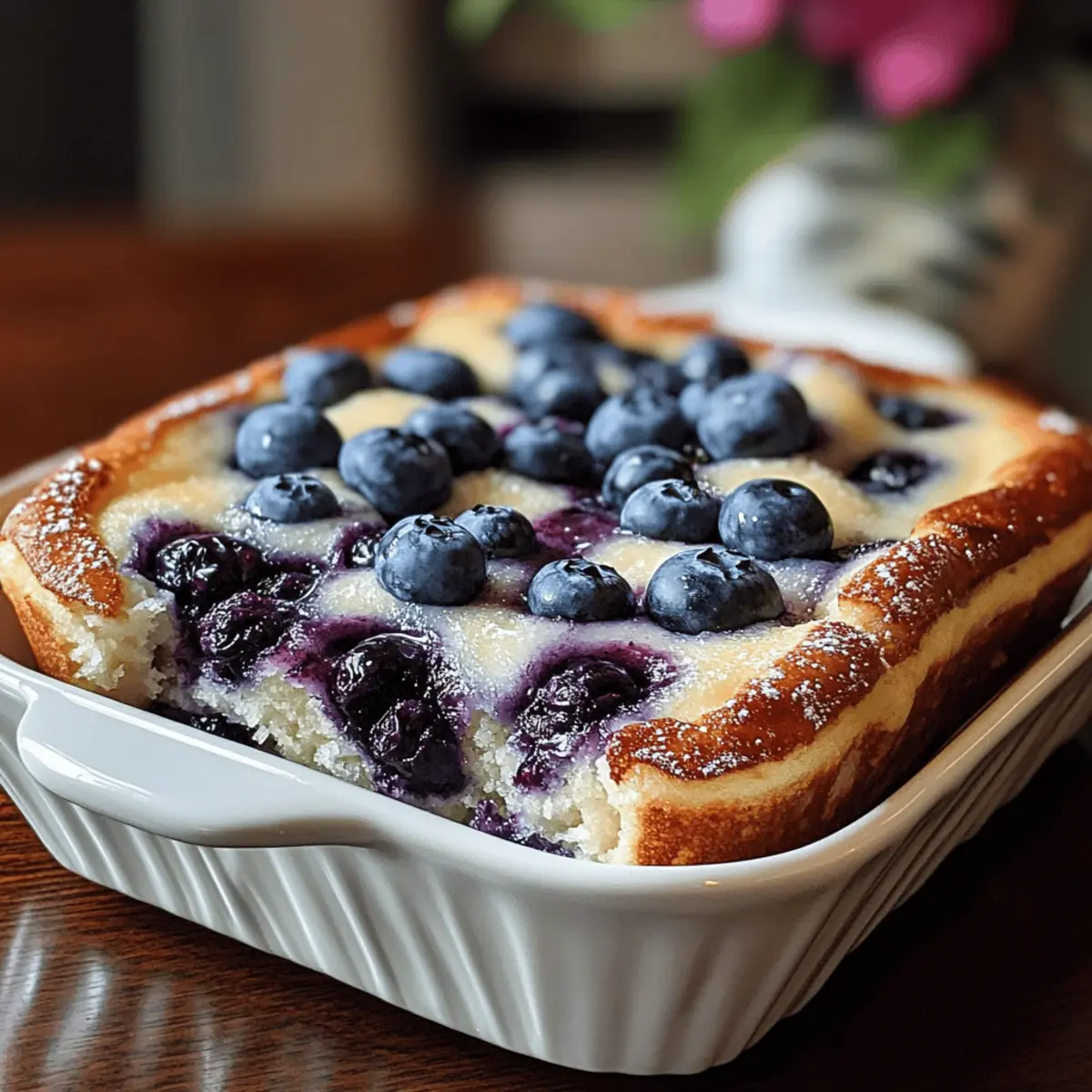 Blueberry Buttermilk Pancake Casserole