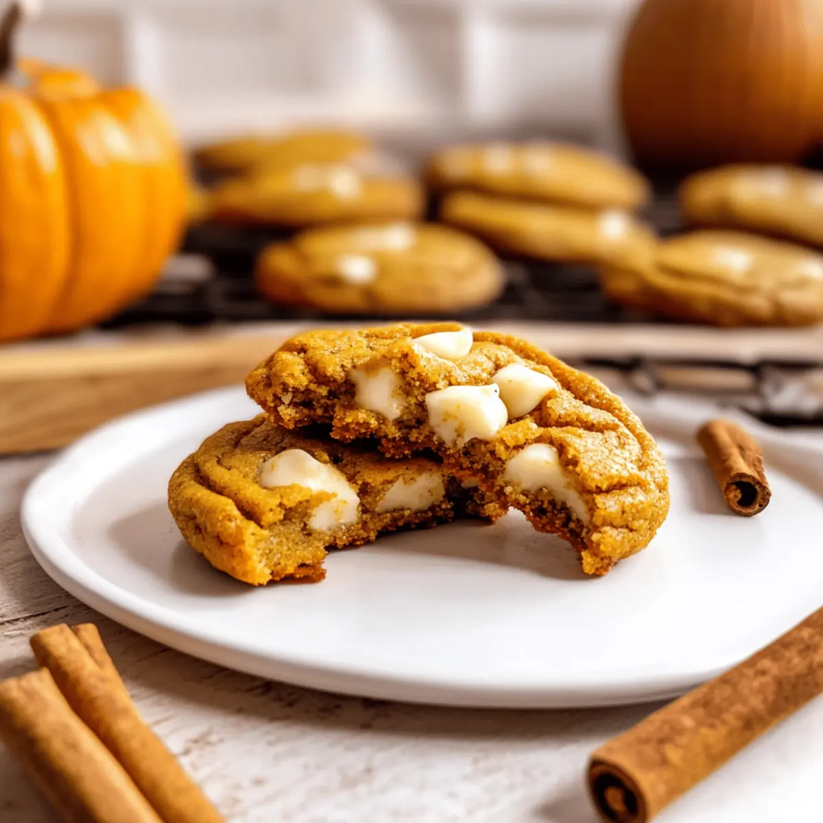 Pumpkin White Chocolate Chip Cookies