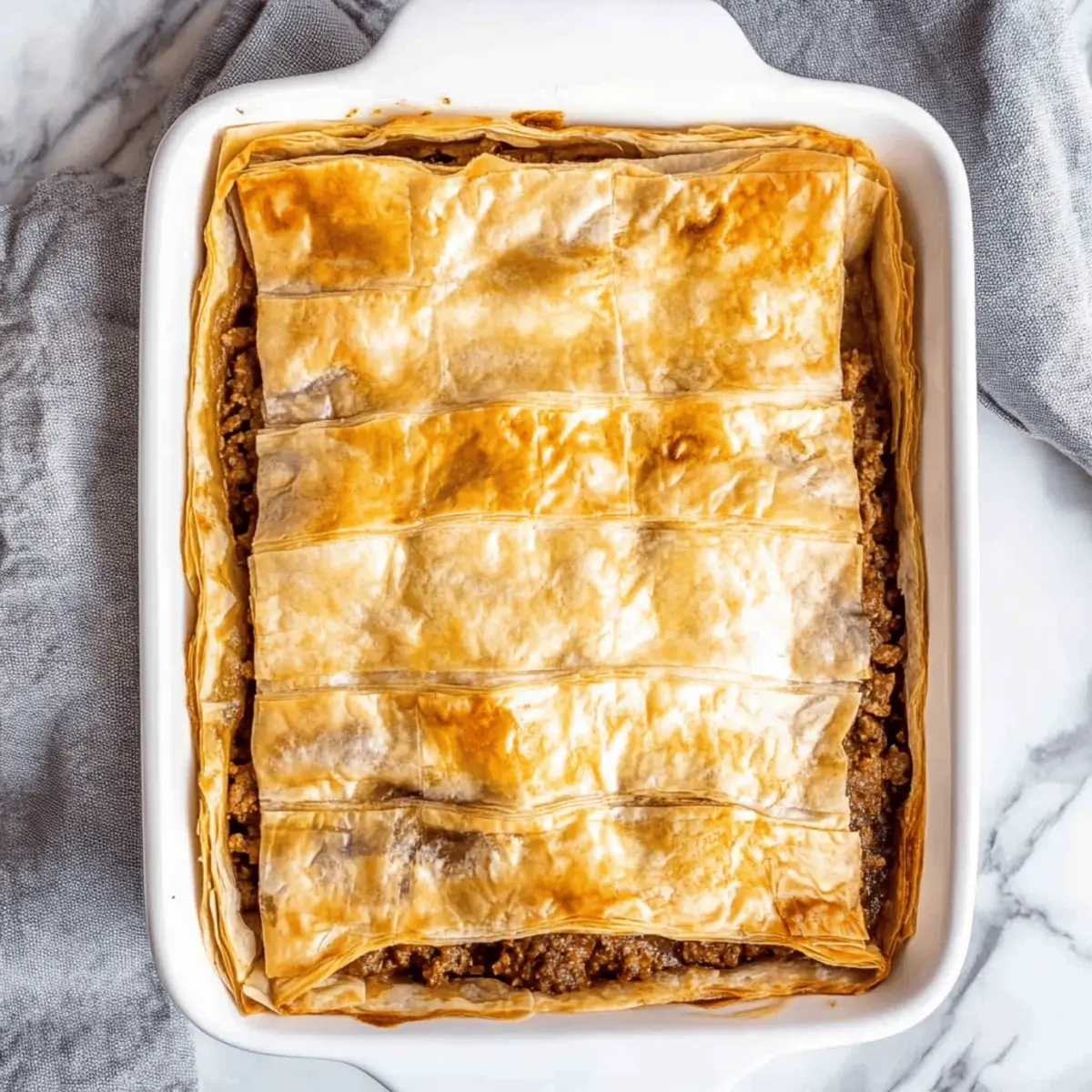 Phyllo Meat Pie (Egyptian Goulash)