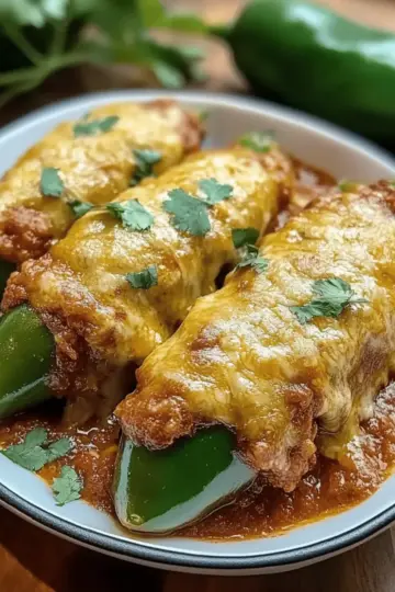 Cheesy Hatch Chile Rellenos