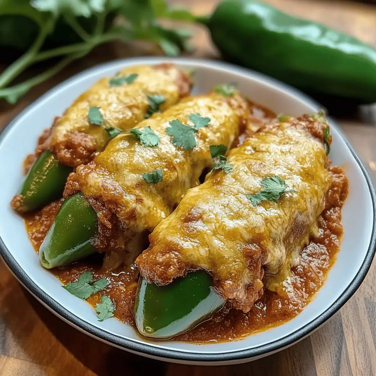 Cheesy Hatch Chile Rellenos
