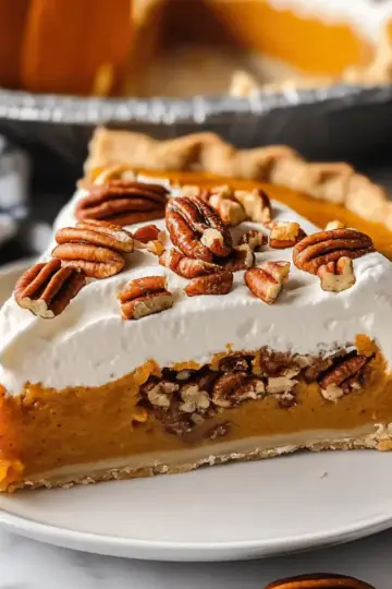 Pecan Pumpkin Cream Pie