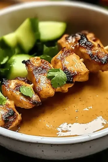 Thai Chicken Satay with Peanut Sauce
