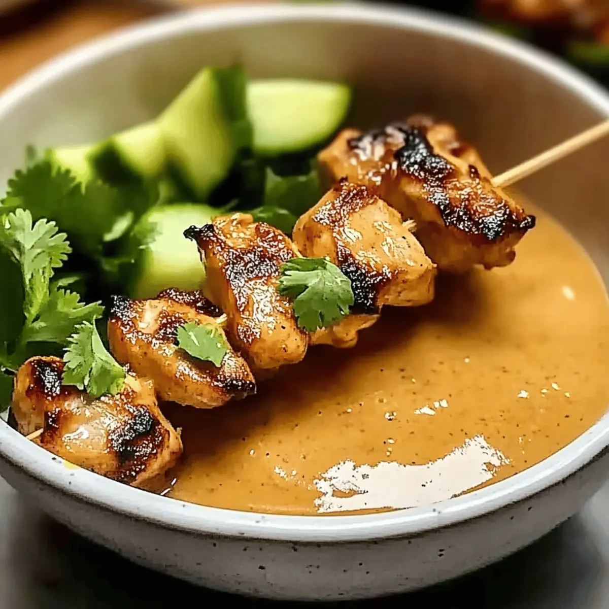 Thai Chicken Satay with Peanut Sauce