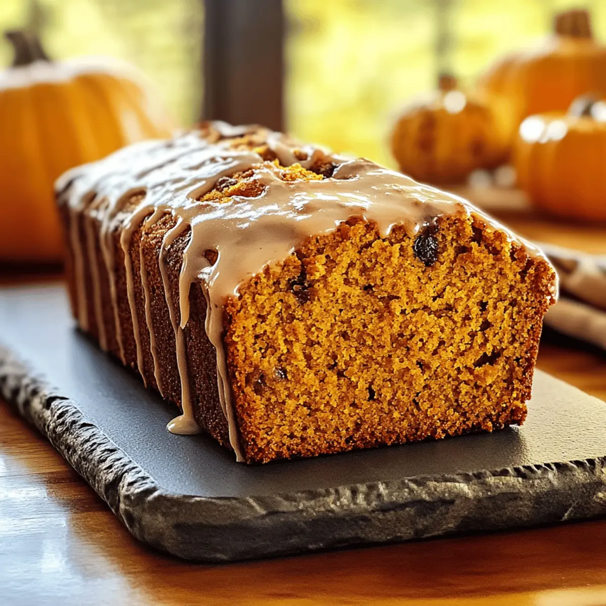 Delicious Pumpkin Bread with Maple Glaze