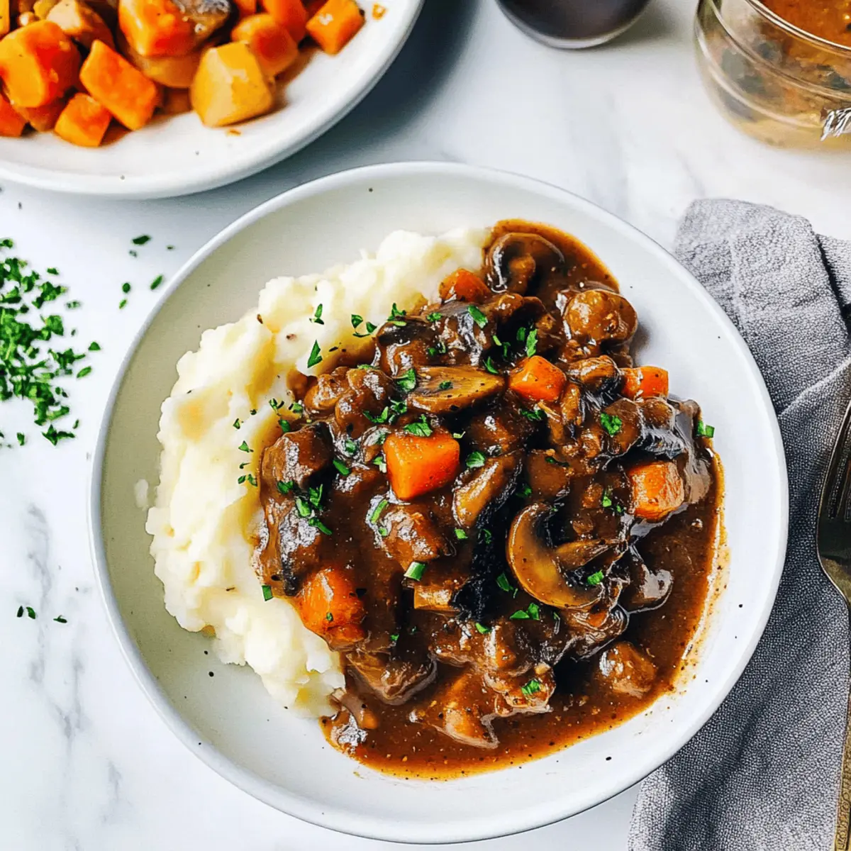 Vegan Mushroom Bourguignon