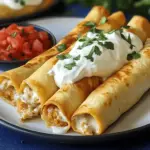 Baked Cream Cheese Chicken Taquitos