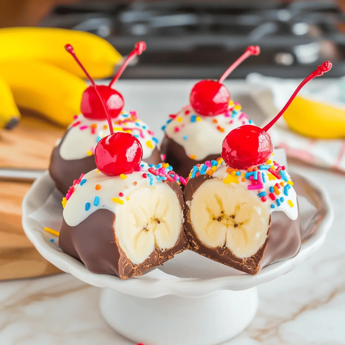 Banana Split Truffles