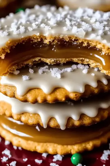 Caramel Ritz Cracker Christmas Cookies