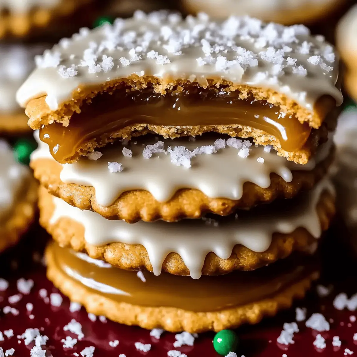Caramel Ritz Cracker Christmas Cookies