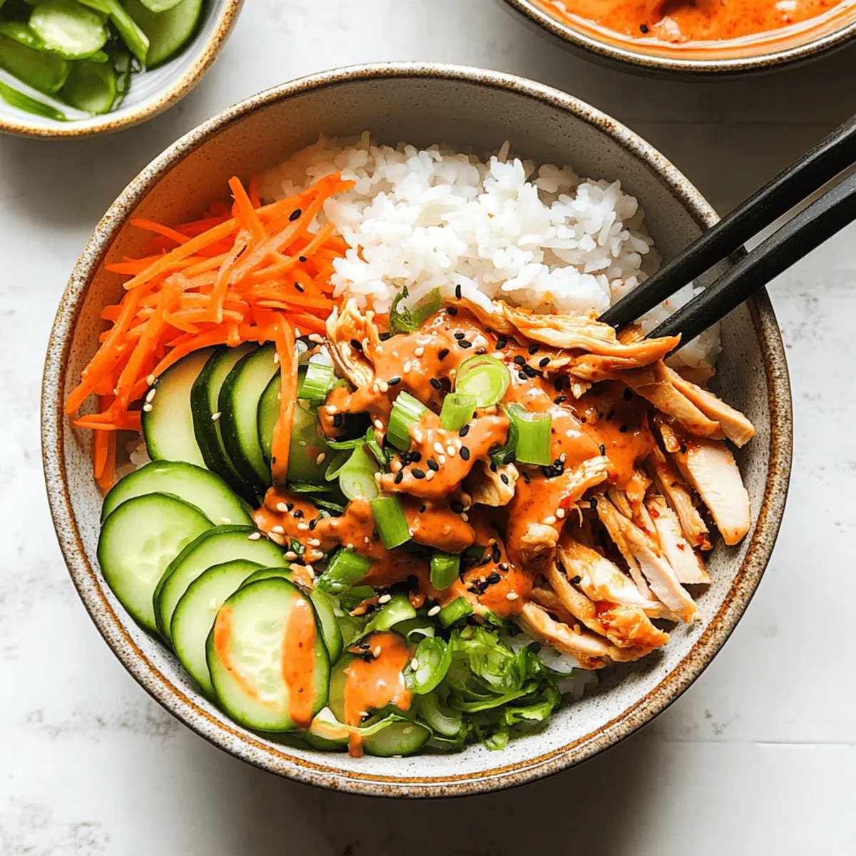 Chicken Bulgogi Bowls with Gochujang Spicy Mayo