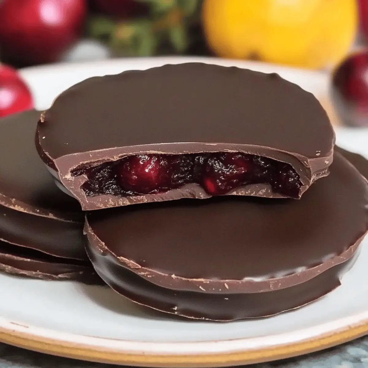 Chocolate Covered Cranberry Sauce