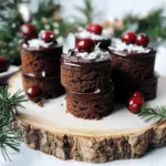 Chocolate Gingerbread Mini Cakes