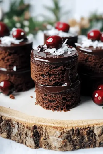 Chocolate Gingerbread Mini Cakes