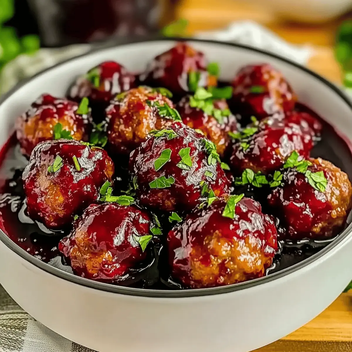 Christmas Cranberry Meatballs