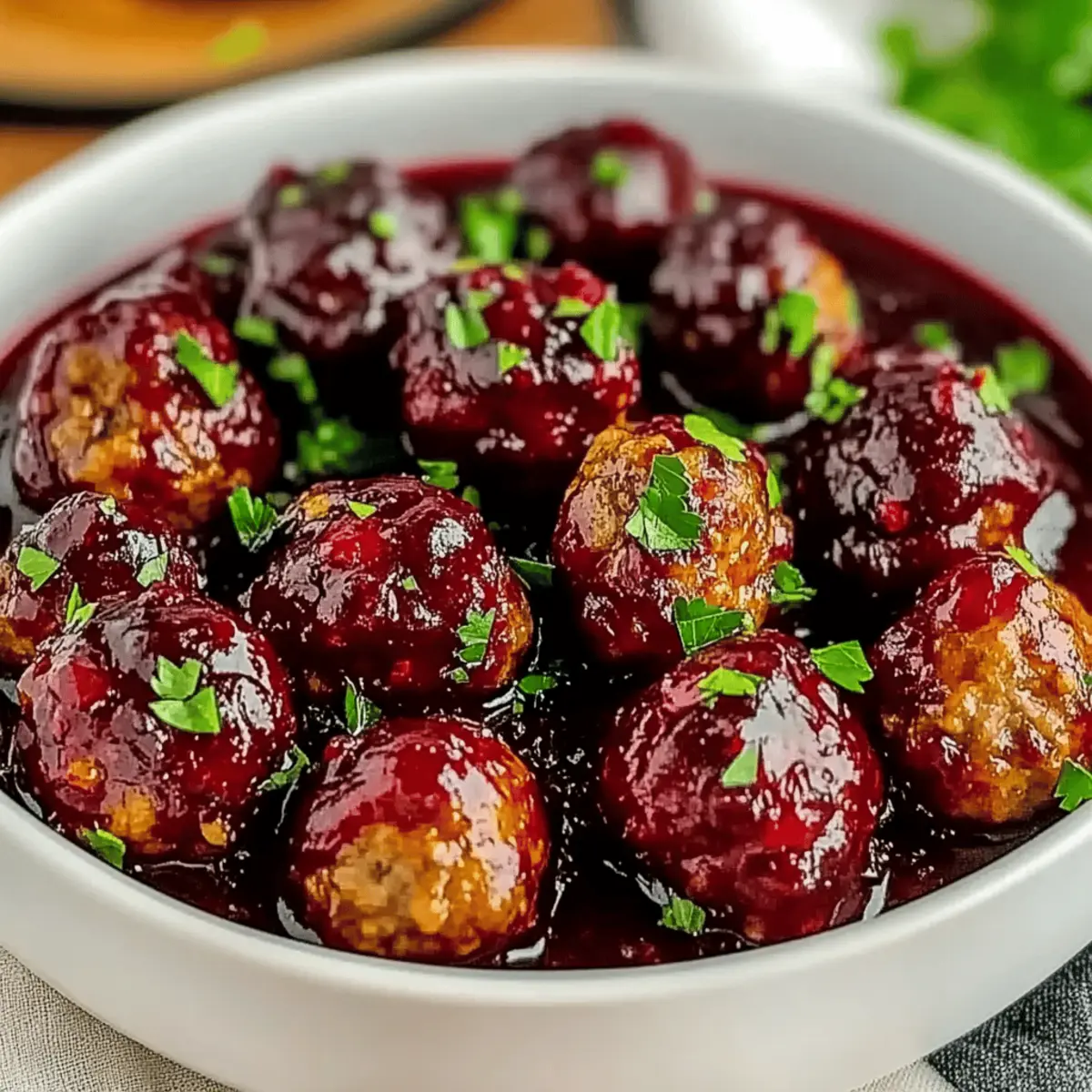 Christmas Cranberry Meatballs