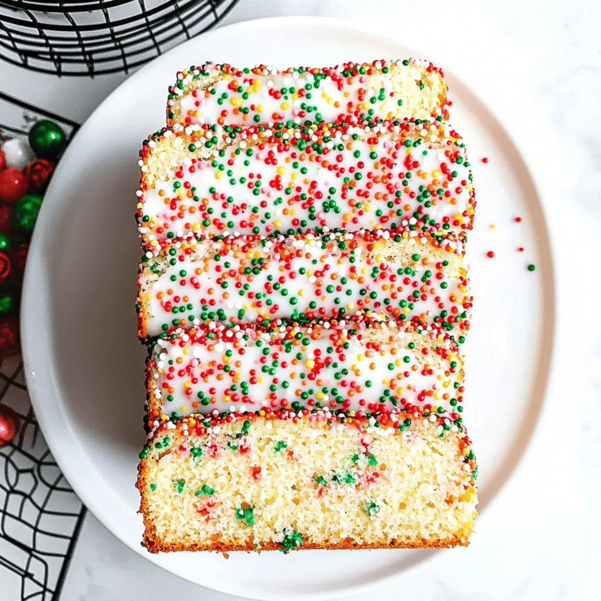 Christmas Sprinkle Buttermilk Bread