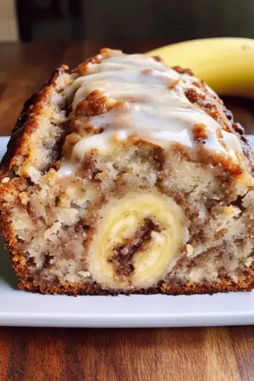 Cinnamon Roll Banana Bread