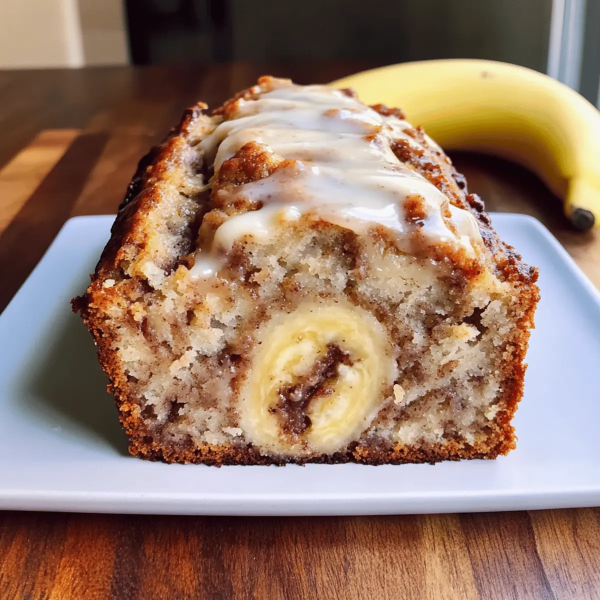 Cinnamon Roll Banana Bread
